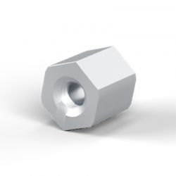 Entretoise hexagonale filetée femelle/femelle acier zingué M2.5 - 5 mm sur plats