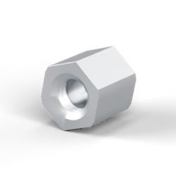 Entretoise hexagonale filetée femelle/femelle acier zingué M3 - 5 mm sur plats