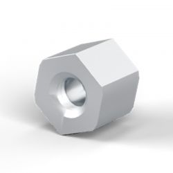 Entretoise hexagonale filetée femelle/femelle acier zingué M3 - 6 mm sur plats