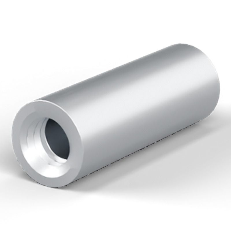 Female/female spacer M4 Zinc-plated steel