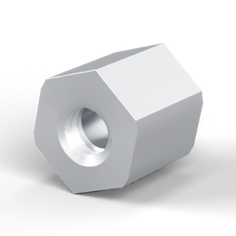 Female/female spacer M4 Zinc-plated steel