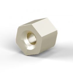 Entretoise hexagonale filetée femelle/femelle acier zingué jaune M3 - 5,5 mm sur plats