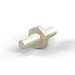 Entretoise hexagonale filetée mâle/mâle acier zingué jaune M2.5 - 5 mm sur plats
