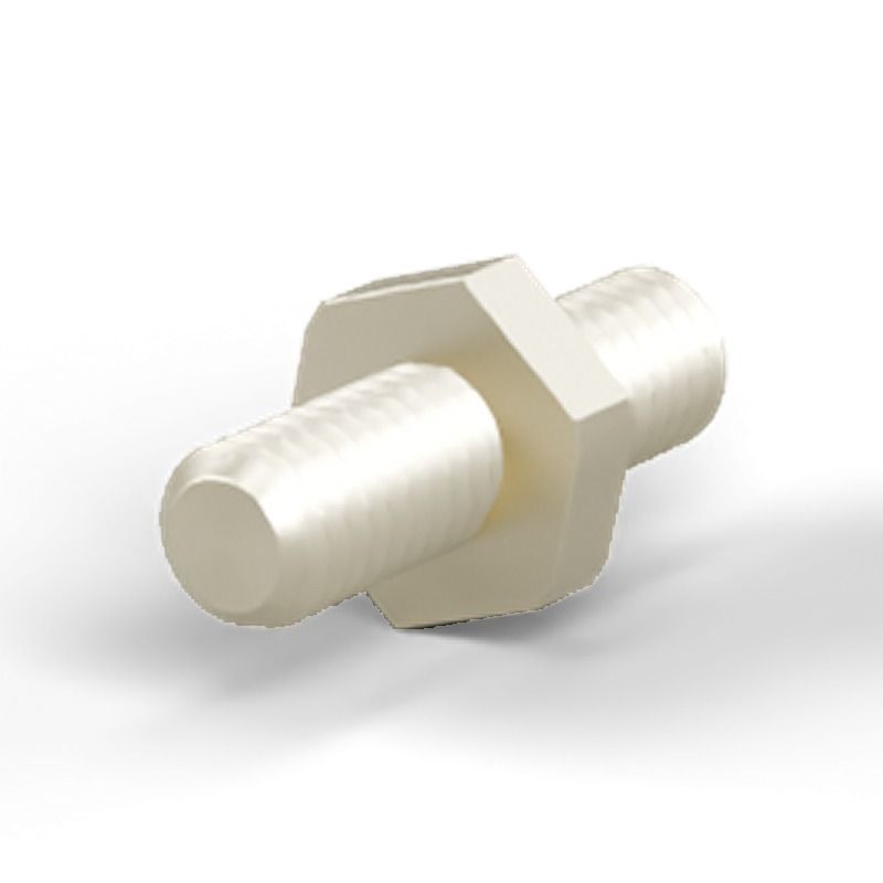 Male/male spacer M4 Zinc-plated steel