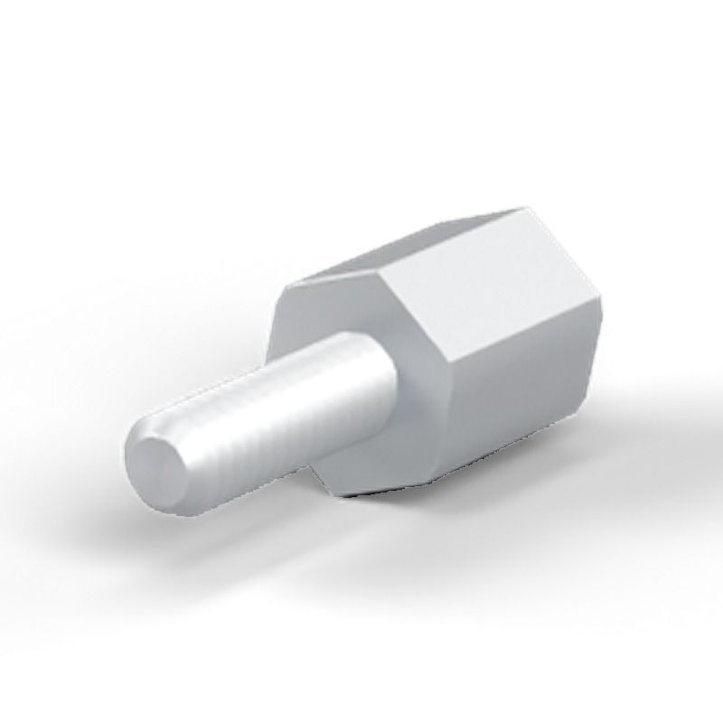 Male/female spacer M2 Zinc-plated steel
