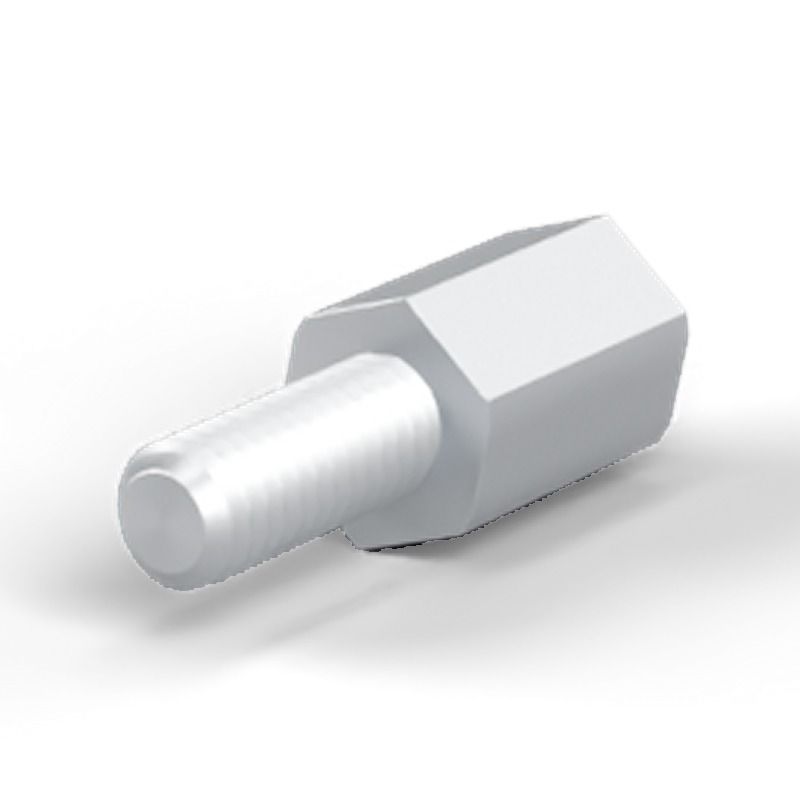 Male/female spacer M2.5 Zinc-plated steel
