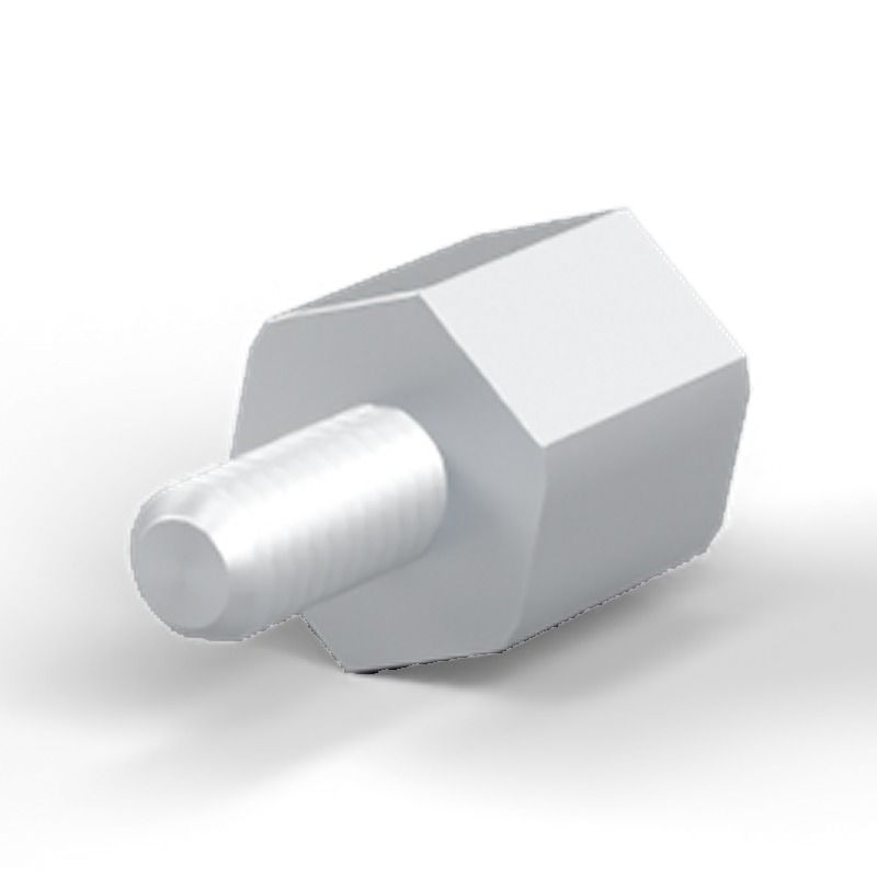 Male/female spacer M2.5 Zinc-plated steel