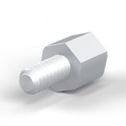 Entretoise hexagonale filetée mâle/femelle acier zingué M3 - 5 mm sur plats
