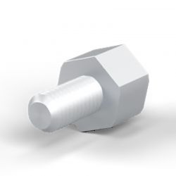 Entretoise hexagonale filetée mâle/femelle acier zingué M3 - 5,5 mm sur plats