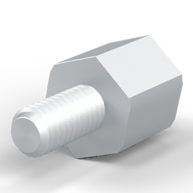 Male/female spacer M4 Zinc-plated steel