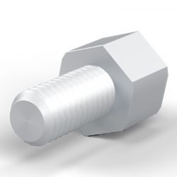 Entretoise hexagonale filetée mâle/femelle acier zingué M5 - 8 mm sur plats