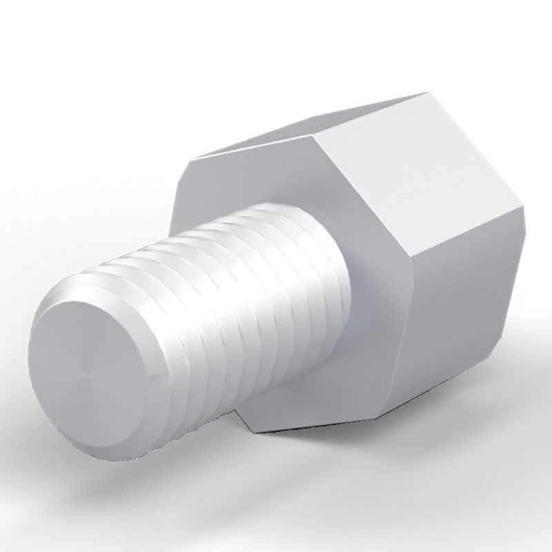 Male/female spacer M8 Zinc-plated steel