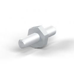 Entretoise hexagonale filetée mâle/mâle acier zingué M2.5 - 5 mm sur plats