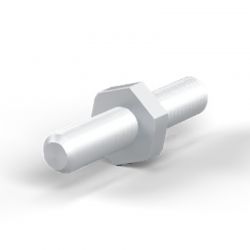 Entretoise hexagonale filetée mâle/mâle acier zingué M3 - 5,5 mm sur plats