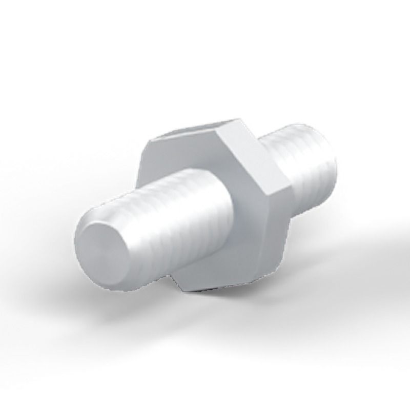 Male/male spacer M4 Zinc-plated steel