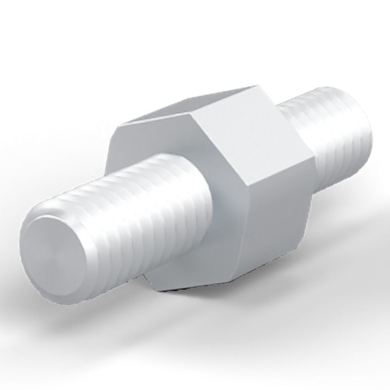 Male/male spacer M6 Zinc-plated steel