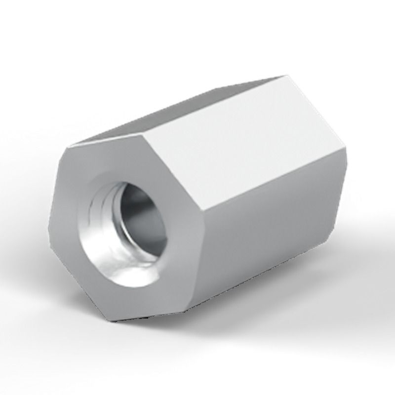 Female/female spacer M4 Aluminium