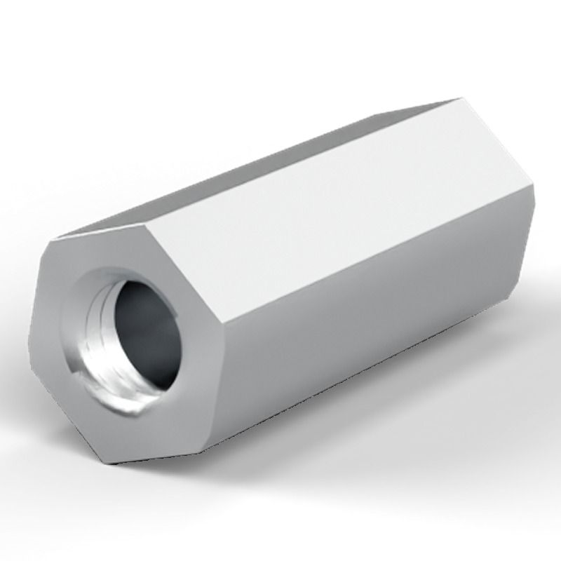 Female/female spacer M5 Aluminium