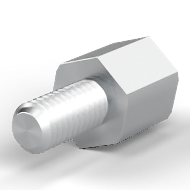 Male/female spacer M4 Aluminium