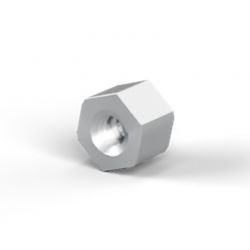 Entretoise hexagonale filetée femelle/femelle acier inoxydable M2 - 4 mm sur plats