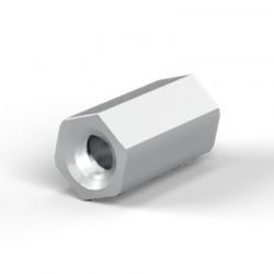 Entretoise hexagonale filetée femelle/femelle acier inoxydable M2.5 - 4 mm sur plats