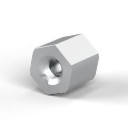 Entretoise hexagonale filetée femelle/femelle acier inoxydable M2.5 - 5 mm sur plats