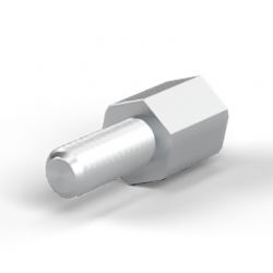 Entretoise hexagonale filetée mâle/femelle acier inoxydable M2.5 - 4 mm sur plats