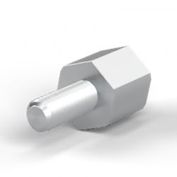 Entretoise hexagonale filetée mâle/femelle acier inoxydable M2.5 - 5 mm sur plats