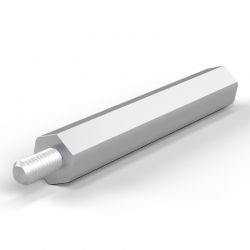 Entretoise hexagonale filetée mâle/femelle acier inoxydable M3 - 6 mm sur plats
