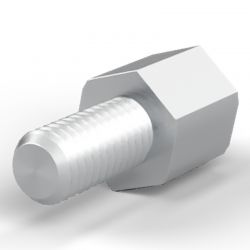 Entretoise hexagonale filetée mâle/femelle acier inoxydable M5 - 8 mm sur plats