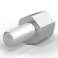 Entretoise hexagonale filetée mâle/femelle acier inoxydable M6 - 10 mm sur plats