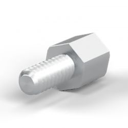 Entretoise hexagonale filetée mâle/femelle acier inoxydable UNC4-40 - 4,75 mm sur plats