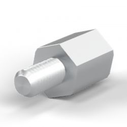 Entretoise hexagonale filetée mâle/femelle acier inoxydable UNC4-40 - 5,5 mm sur plats