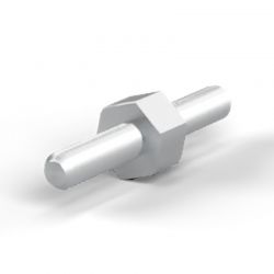 Entretoise hexagonale filetée mâle/mâle acier inoxydable M2.5 - 5 mm sur plats