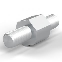 Entretoise hexagonale filetée mâle/mâle acier inoxydable M6 - 10 mm sur plats