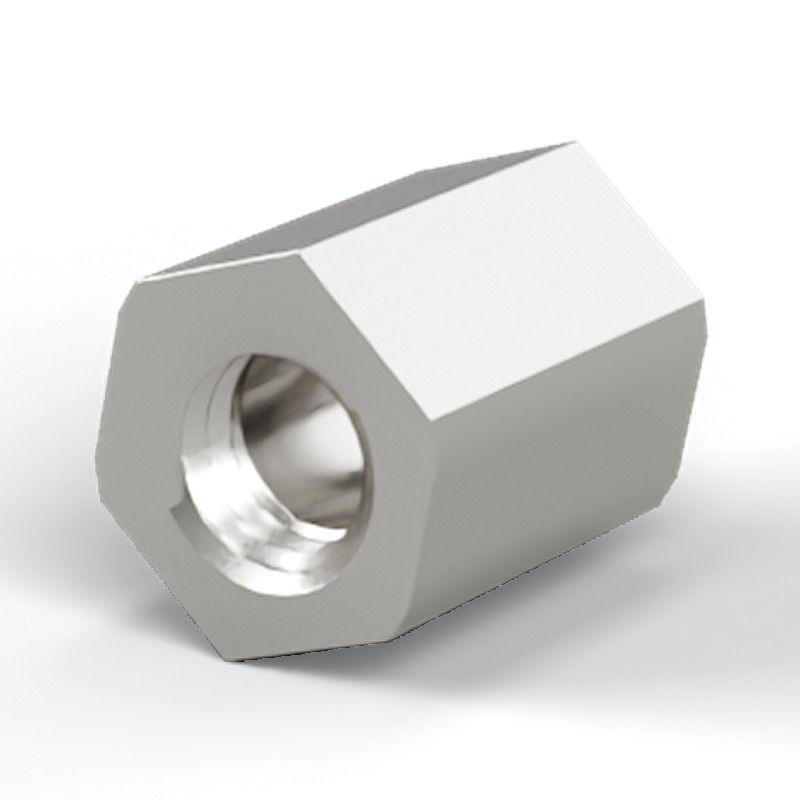 Female/female spacer M5 Nickel-plated brass