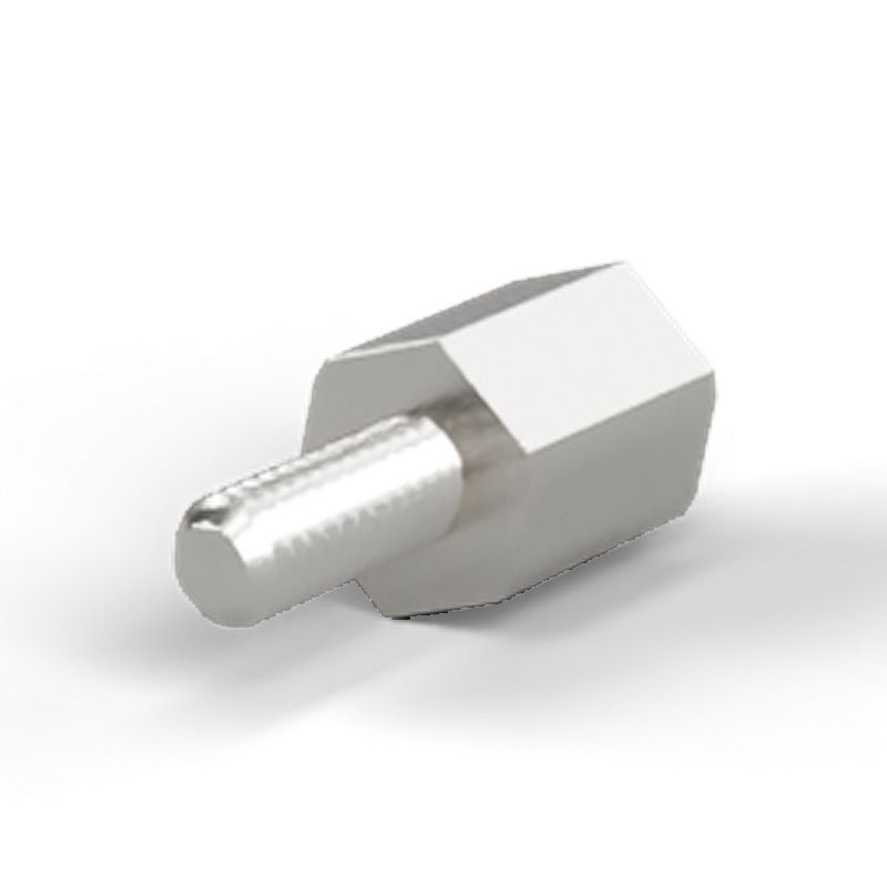 Male/female spacer M2 Nickel-plated brass