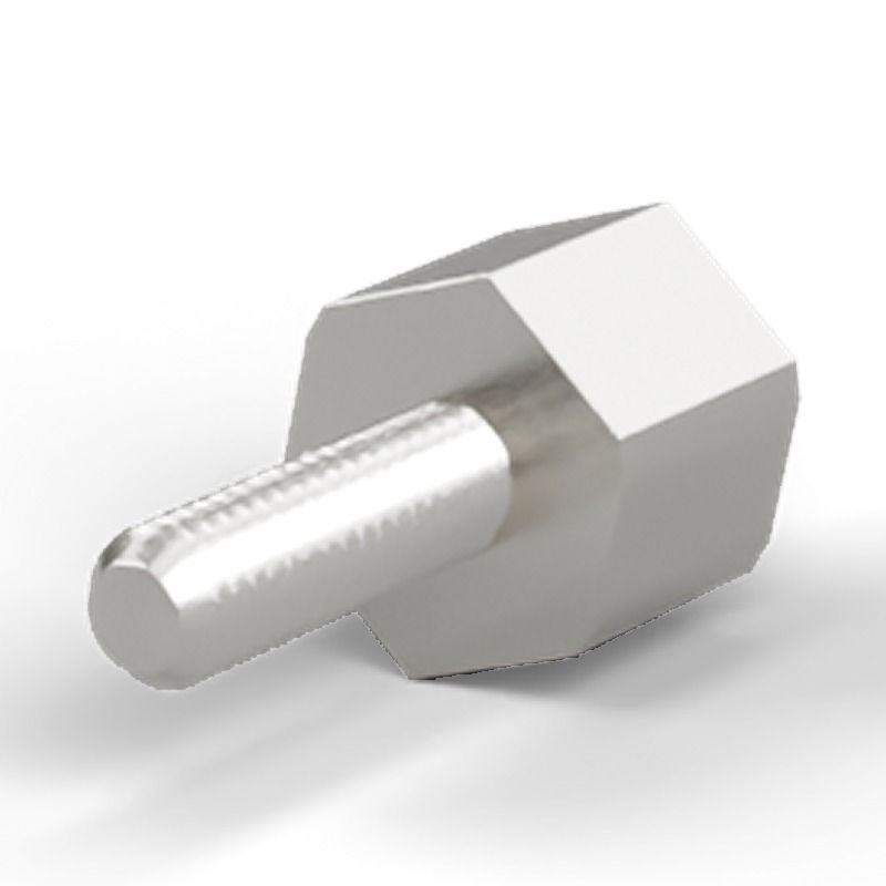 Male/female spacer M2.5 Nickel-plated brass