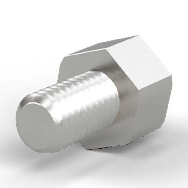 Male/female spacer M5 Nickel-plated brass