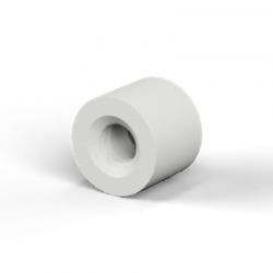 Entretoise ronde filetée femelle/femelle plastique polyamide renforcé blanc M2.5 - Ø5 mm