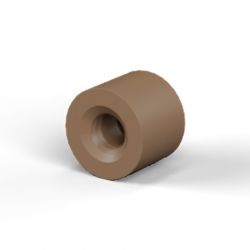 Entretoise ronde filetée femelle/femelle plastique polyamide renforcé brun M2.5 - Ø5 mm