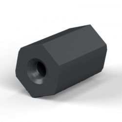 Entretoise hexagonale filetée femelle/femelle plastique polyamide renforcé M2.5 - 6 mm sur plats