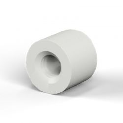 Entretoise ronde filetée femelle/femelle plastique polyacétal POM blanc M3 - Ø6 mm