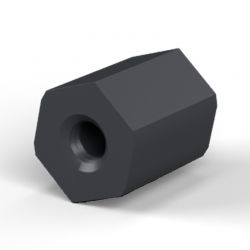 Entretoise hexagonale filetée femelle/femelle plastique polyamide renforcé M3 - 7 mm sur plats
