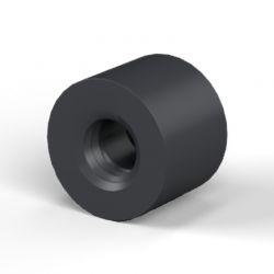 Entretoise ronde filetée femelle/femelle plastique polyamide renforcé M4 - Ø8 mm