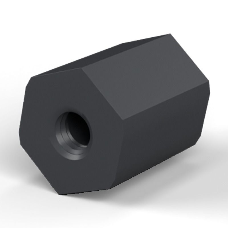 Female/female spacer M4 Plastic PA6