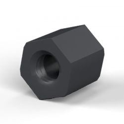 Entretoise hexagonale filetée femelle/femelle plastique polyamide renforcé M4 - 7 mm sur plats