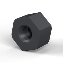 Entretoise hexagonale filetée femelle/femelle plastique polyamide renforcé M4 - 8 mm sur plats