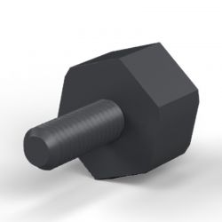 Entretoise hexagonale filetée mâle/femelle plastique polyamide PA6.6 M3 - 8 mm sur plats