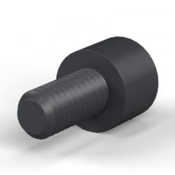 Entretoise ronde filetée mâle/femelle plastique polyamide PA6.6 M4 - Ø7 mm